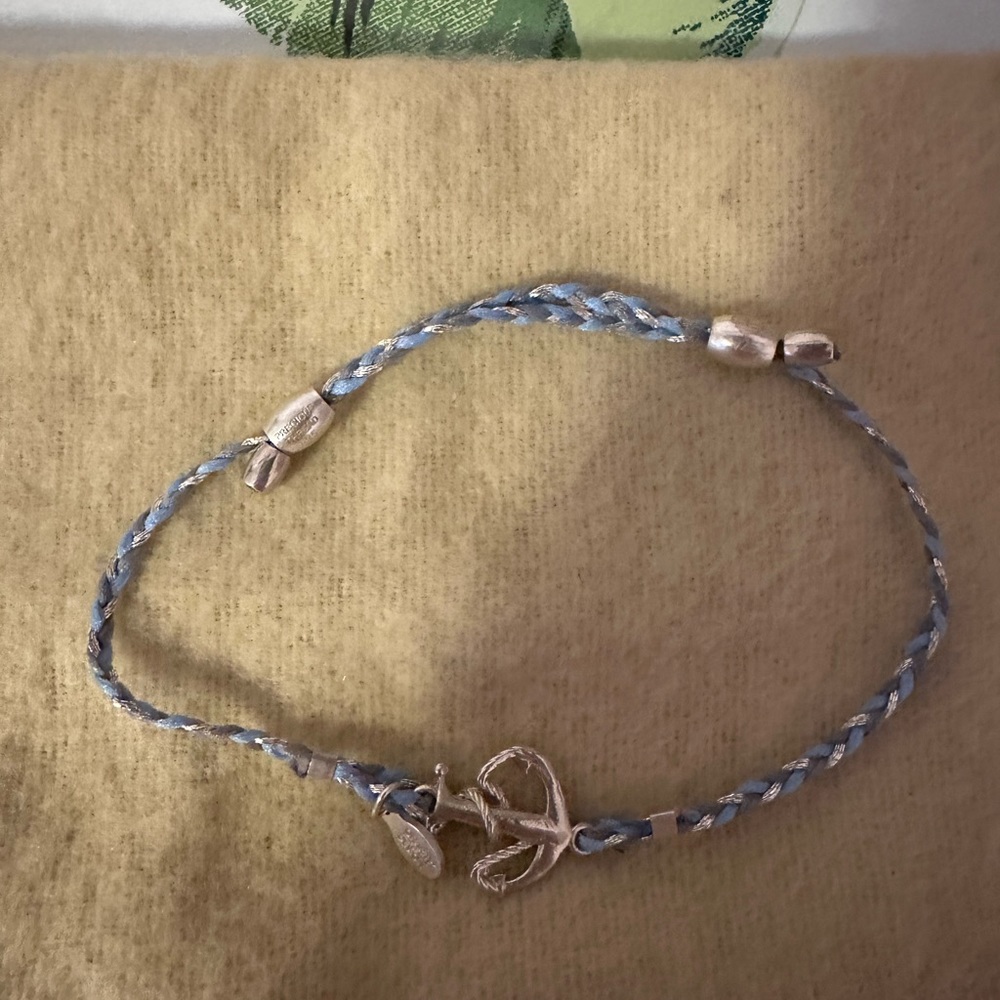 braided anchor bracelet